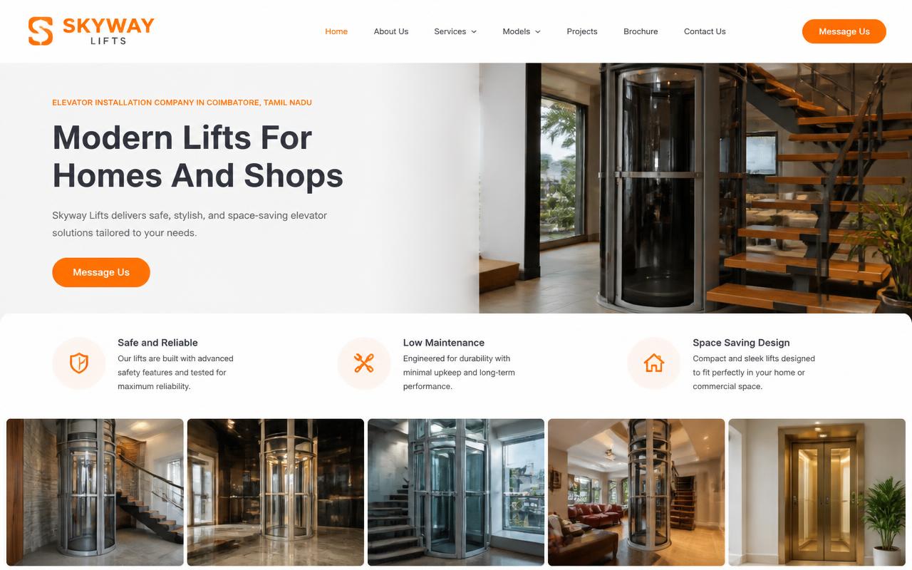Skyway Lifts page