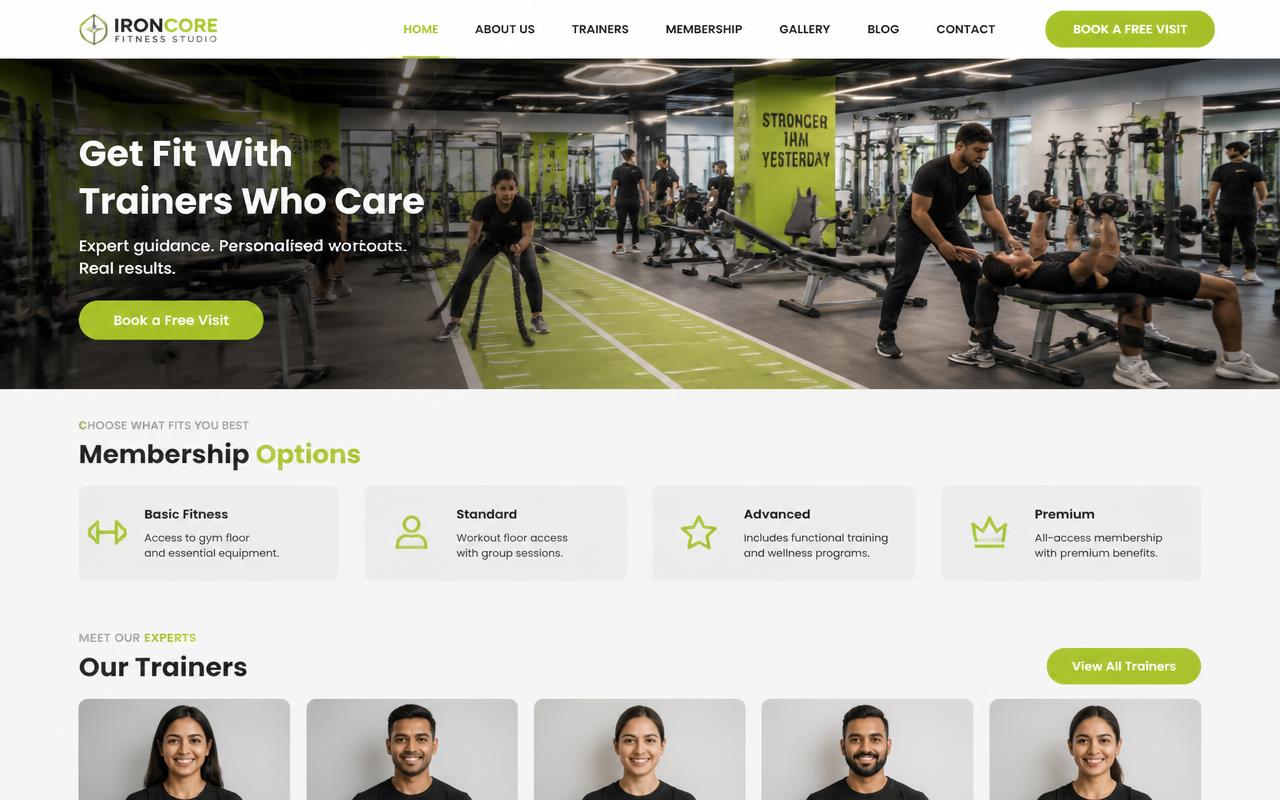 IronCore Fitness Studio — Gym in Bengaluru, Karnataka